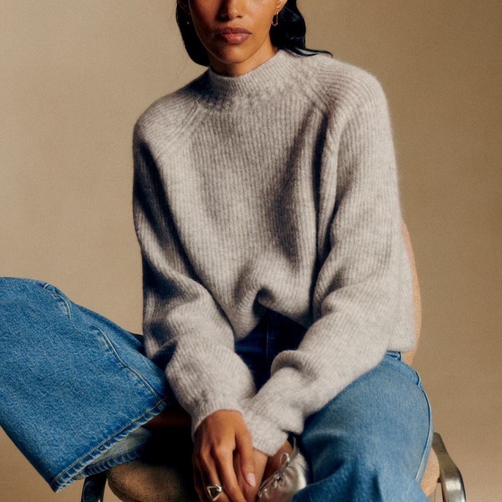 Sezane Otis Gray Knitwear